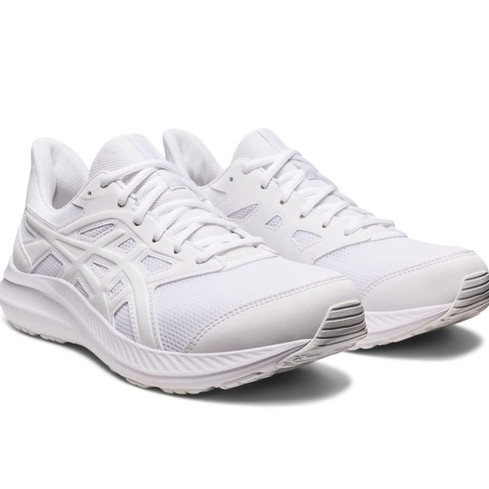 Asics White Athletic Shoes Mesh Upper Supportive Midsole